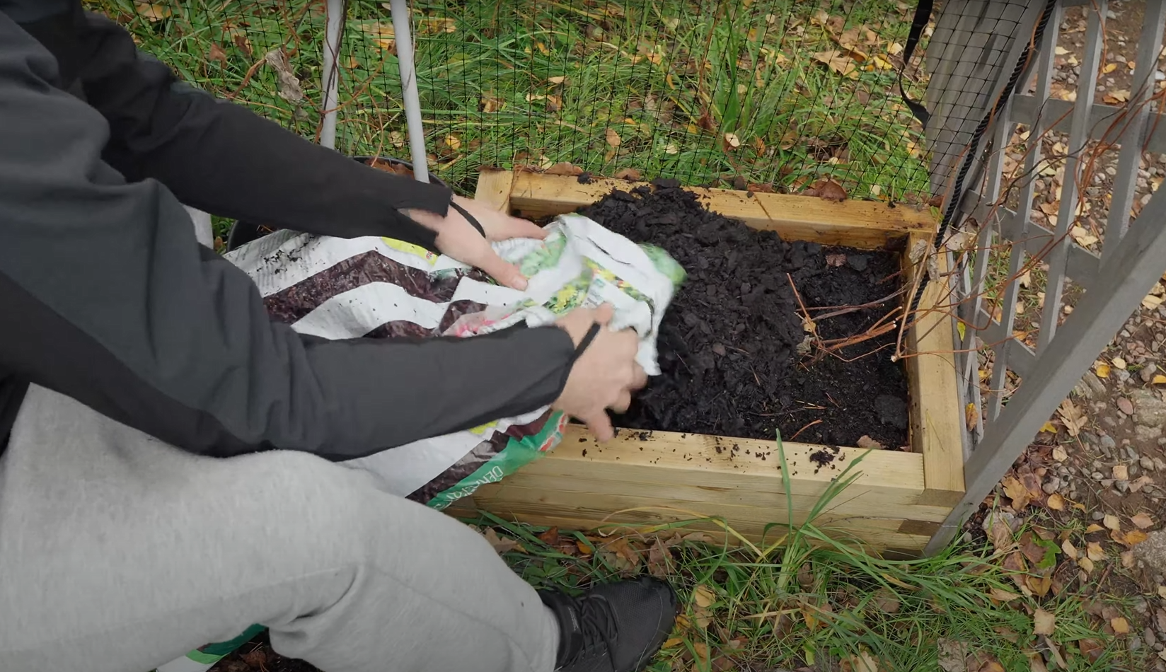 Mulching hop plants