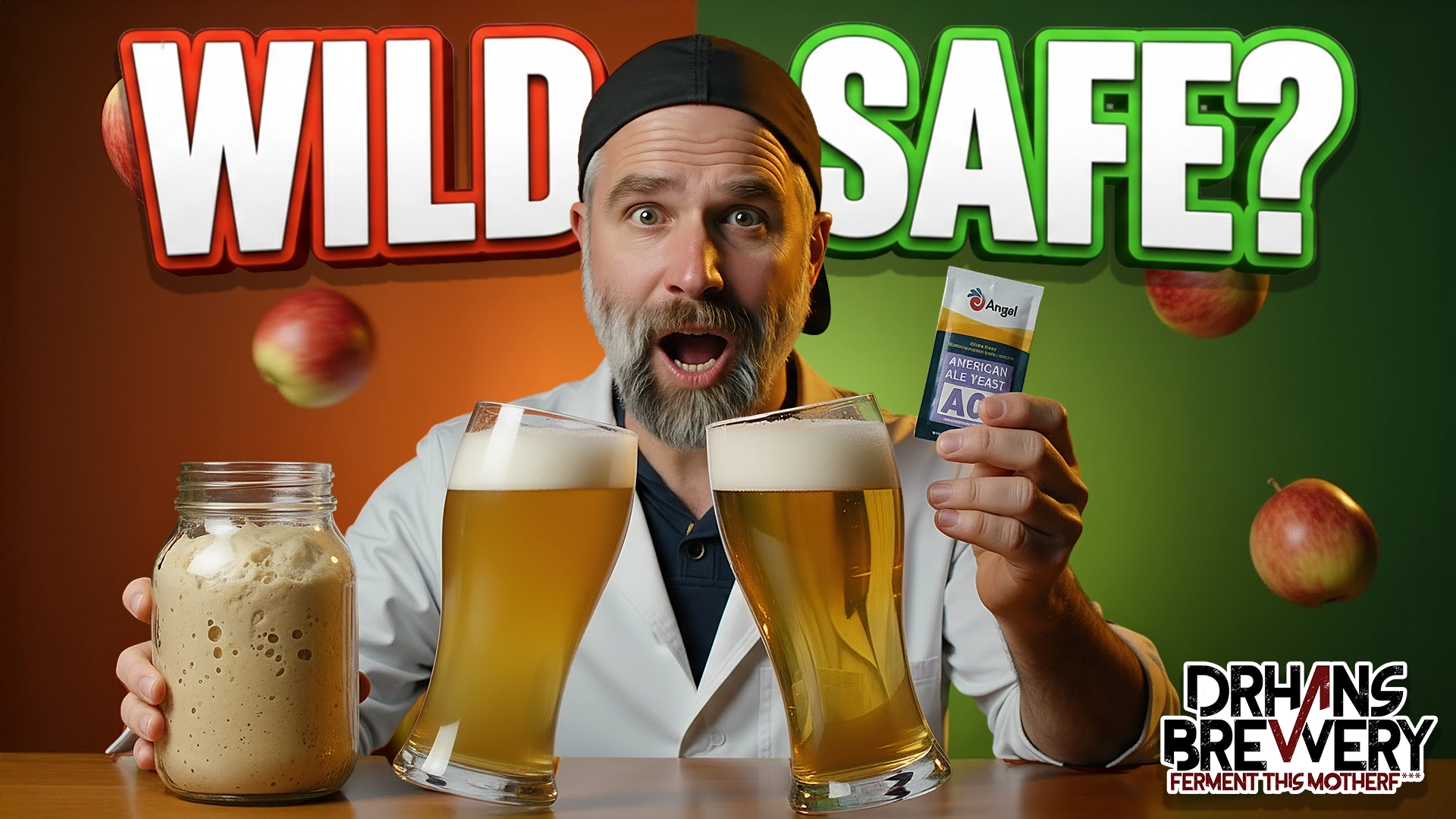 WILD vs SAFE cider experiment – sourdough starter vs ale yeast