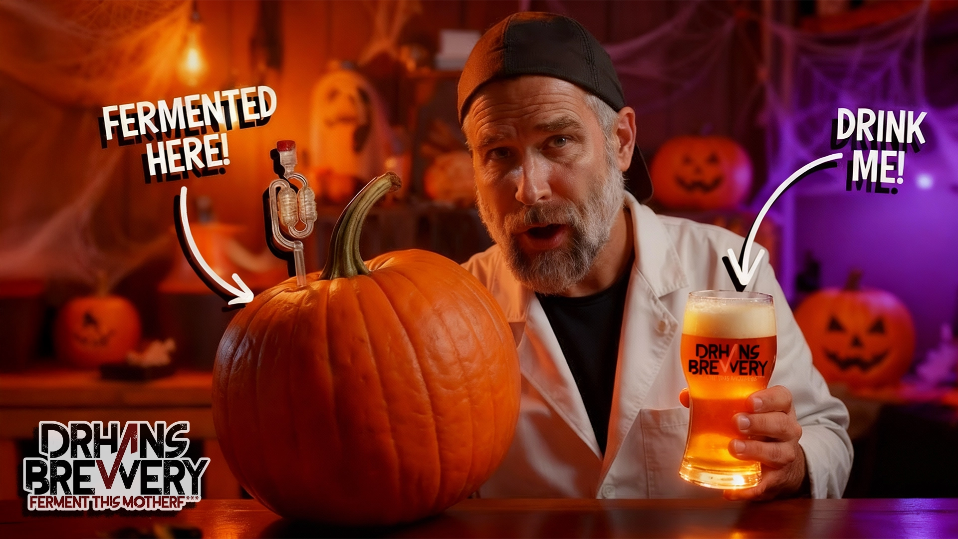 I brewed a beer inside of a pumpkin