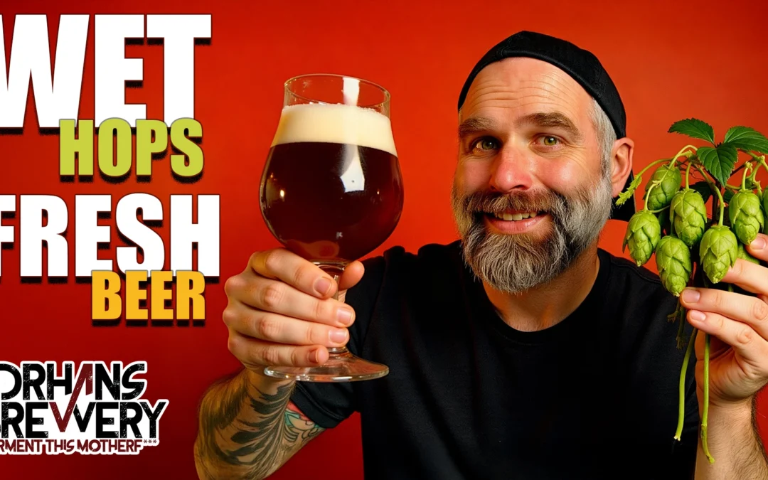 Garden to Glass: My Wet-Hopped Dunkel Kellerbier (All Grain Autumn Brew)