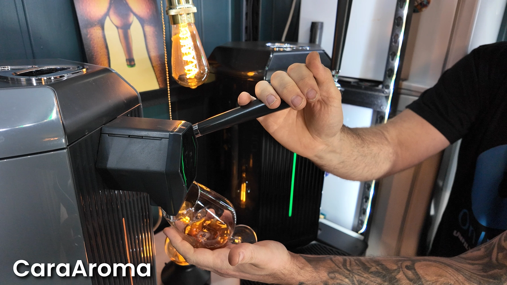 pouring caraaroma beer copy