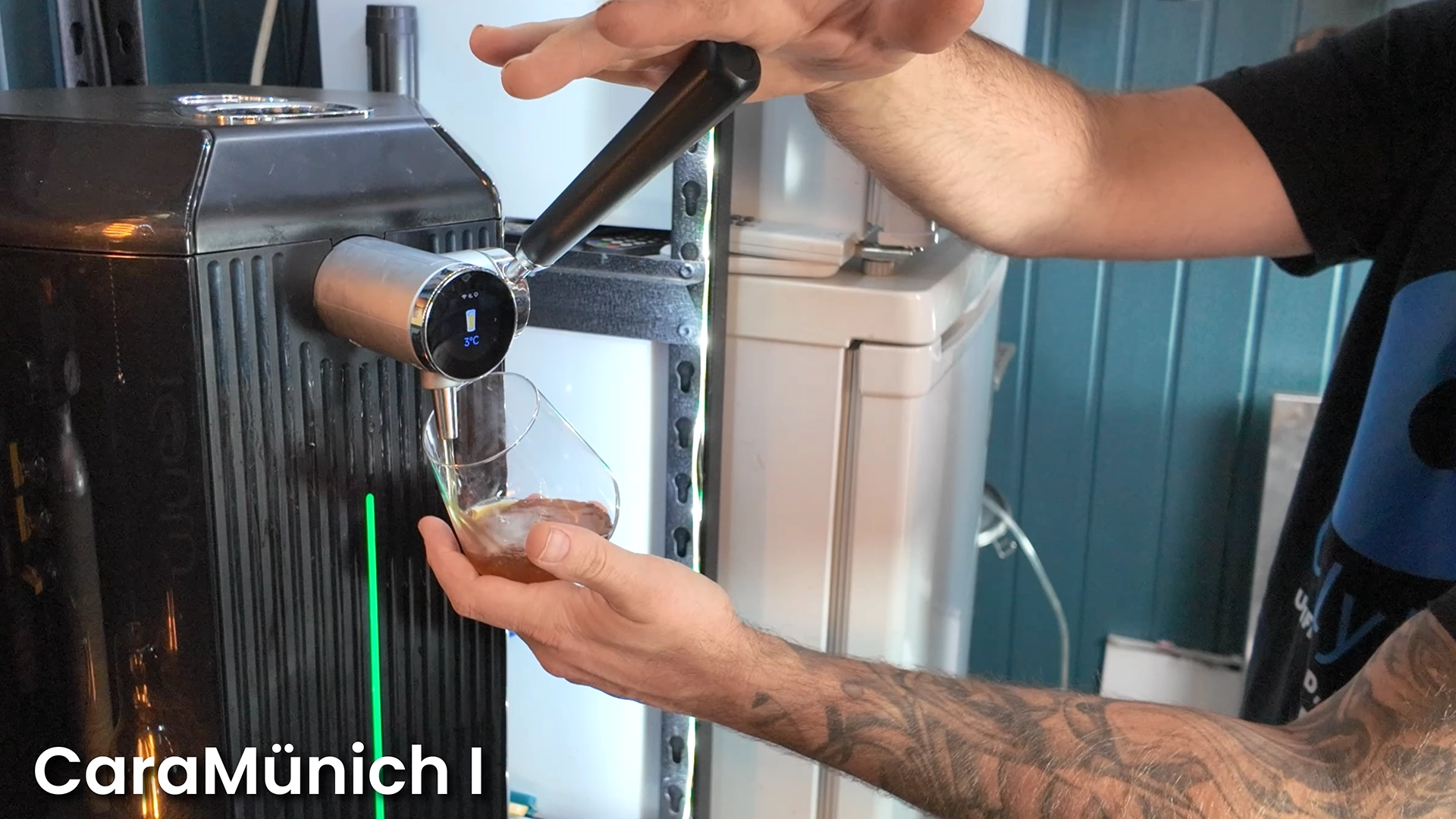 pouring caramunich beer copy