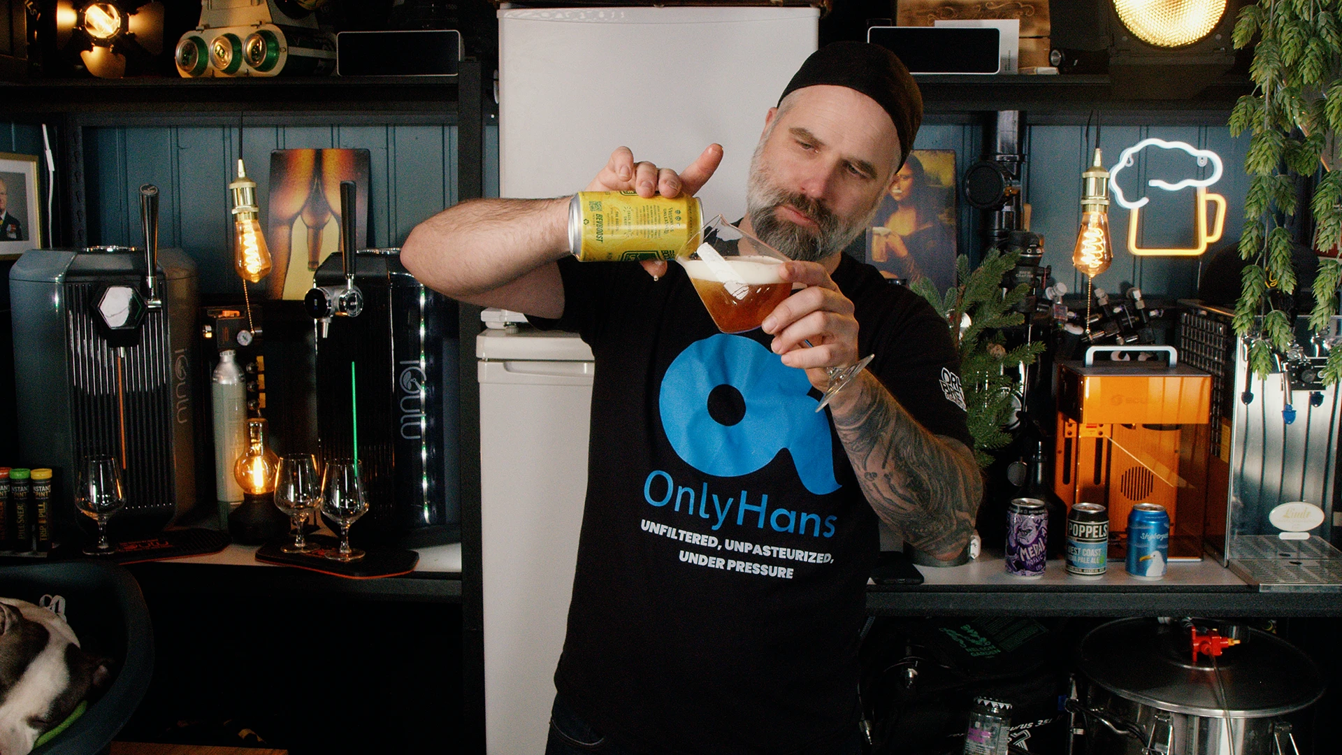 Hop boosted IPA the pour