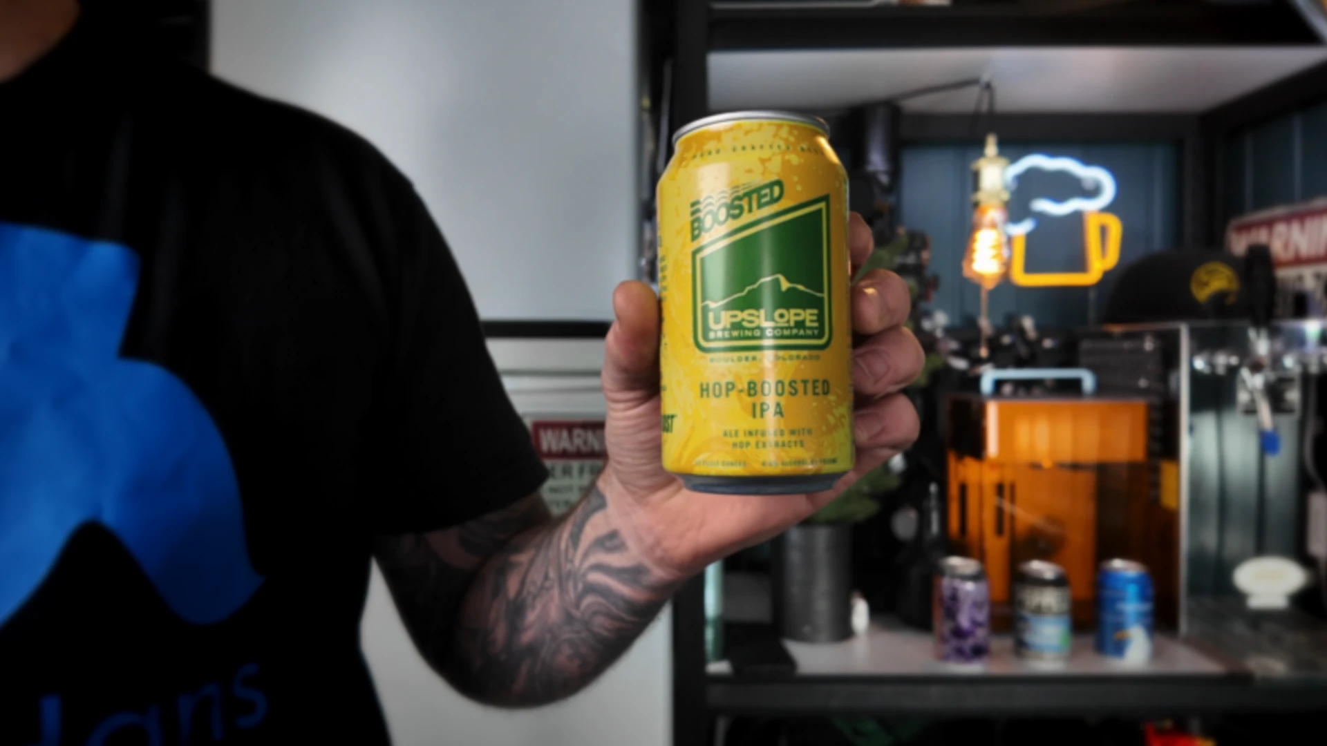 Hop boosted IPA the pour