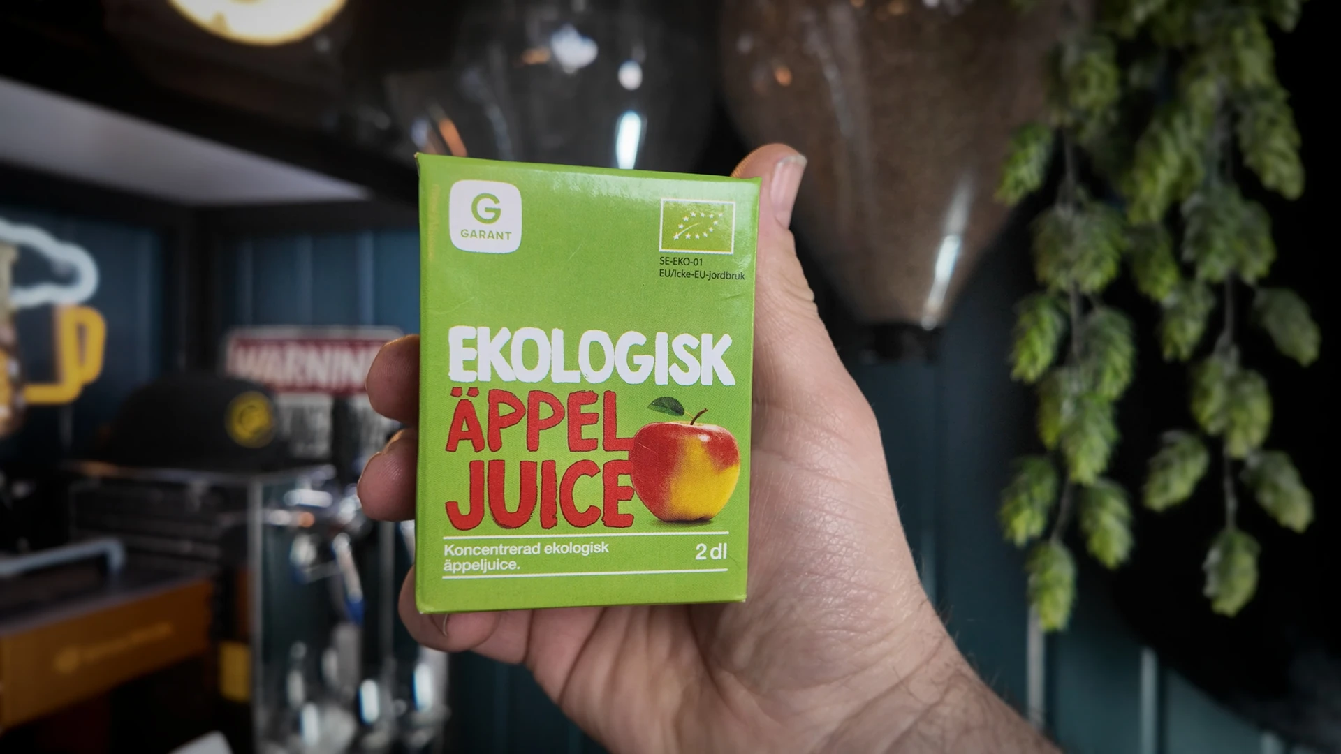 Organic apple juice concentrate used to backsweeten hard cider