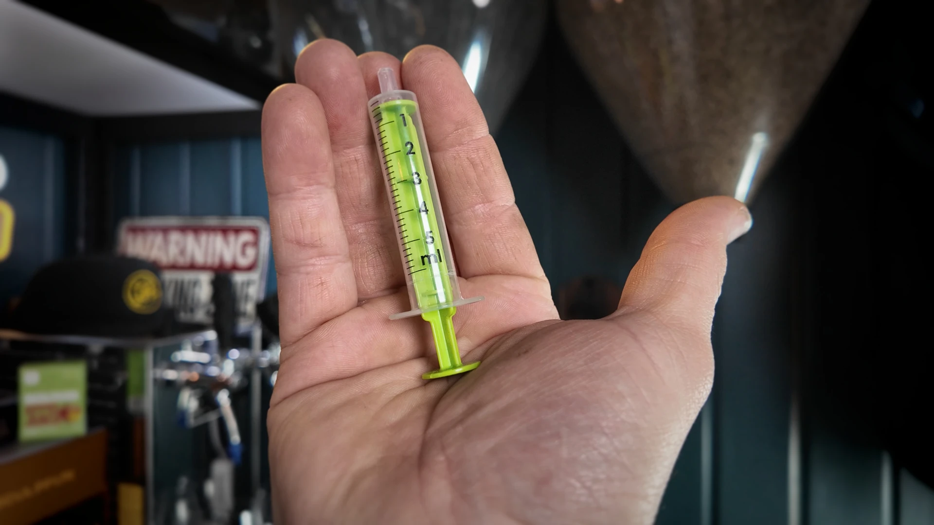 Using a syringe for precision dosing